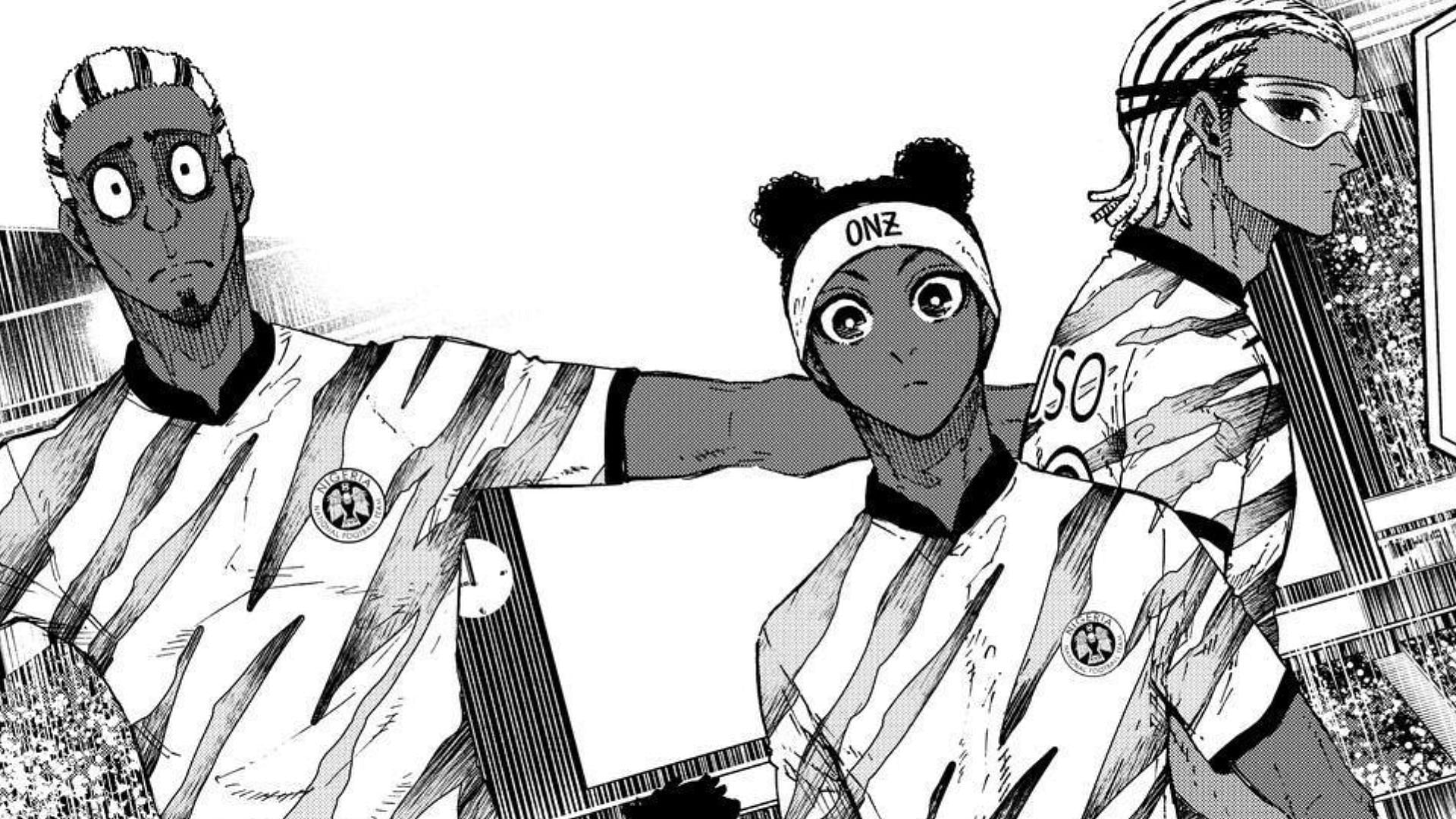 U-20 Nigeria players as seen in Blue Lock (Image via Kodansha)